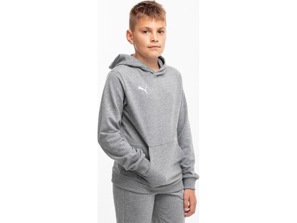 Puma barnegenser Puma Team Goal Casuals Hoddy grå 658619 33 152cm