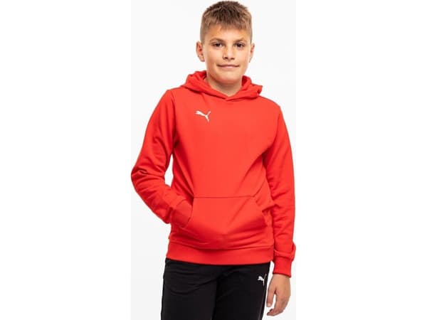 Puma barnegenser Puma Team Goal Casuals Hoddy rød 658619 01 152cm