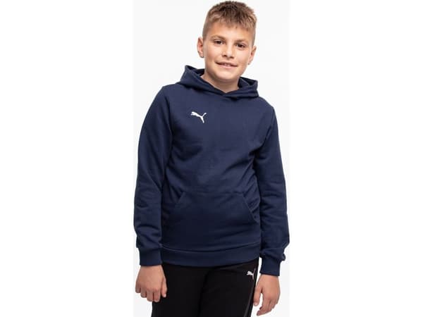 Puma Team Goal Casuals Hoddy Sweatshirt navy blue 658619 06 152cm