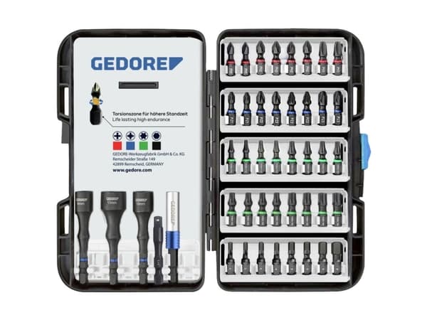 Gedore 666-045 Bitssats 45 delar 1/4 (6,3 mm)