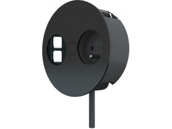 Bachmann Twist, 0,2 m, Sisätila, Metalli, Muovi, Musta, 1 AC-pistorasia(a), 115 mm