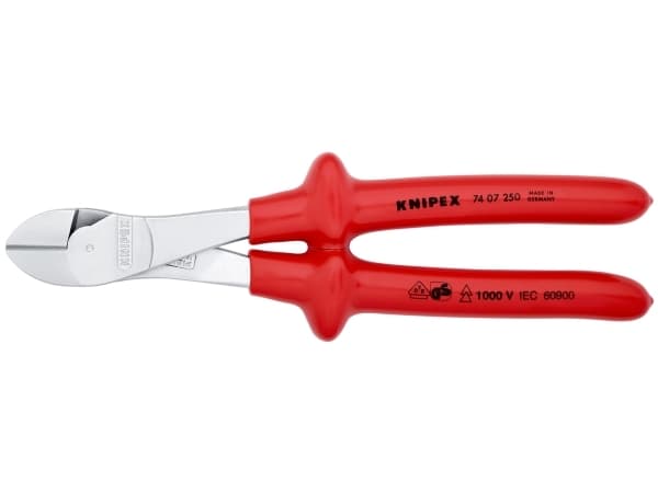 Knipex 74 07 250, Diagonal tang, Stål, Rød, 250 mm, 510 g