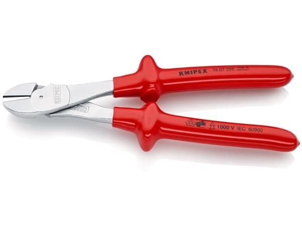 Knipex 74 07 250, Diagonal tang, Stål, Rød, 250 mm, 510 g