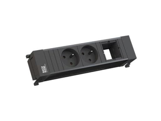 Bachmann 916.062, Plast, Svart, 2 AC-utgångar, 220 mm, 1 styck