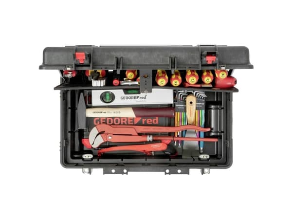 Gedore SANIT R21902072 Vagnväska med utrustning 72-delad (L x B x H) 550 x 225 x 350 mm