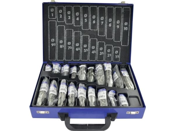 Boret Tivoli Metal borsett 1-10 mm, HSS, 118°, "Split point", slipt, 170 stk/sett, T-Line