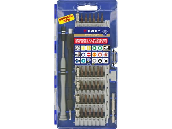 Grąžtas Tivoly Precision bit set - 60 pcs