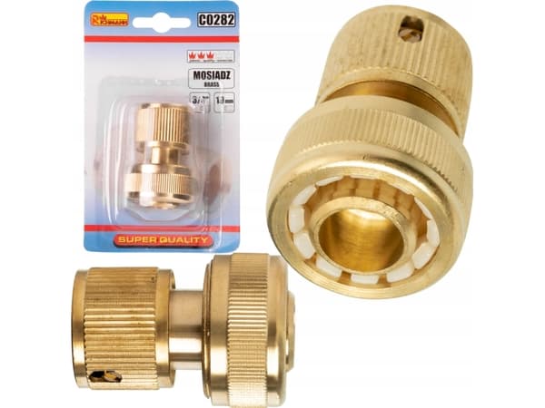 XTline Brass connection with STOP mech. 3/4''