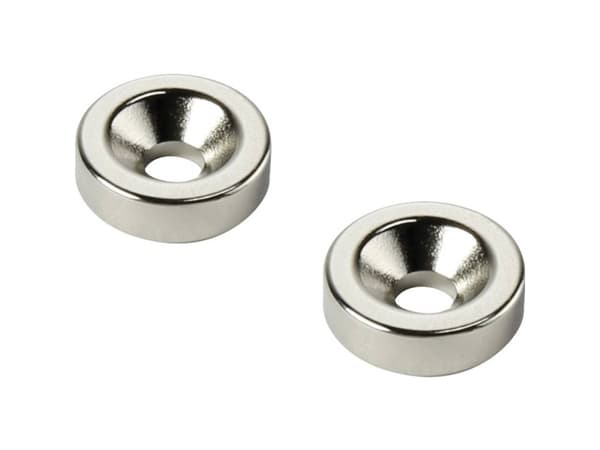 TRU COMPONENTS TC-12250608 Kestomagneetti Rengas (Ø x K) 15 mm x 3 mm M4 Raja-arvolämpötila (max.): 150 °C
