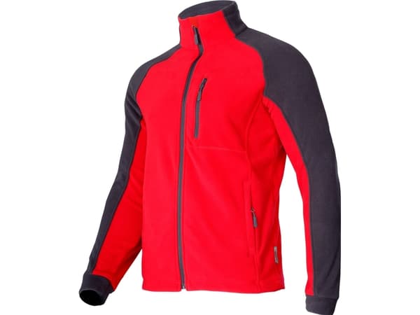 Lahti Pro Fleece sweatshirt. röd-grå, "xs", ce, lahti