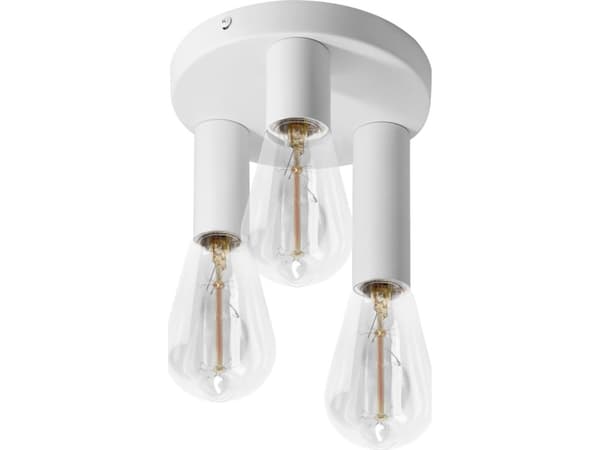 Hengelampe Orno RIO SP 3, vegg- og taklampe, E27 maks. 3x60W, IP20, hvit, rund