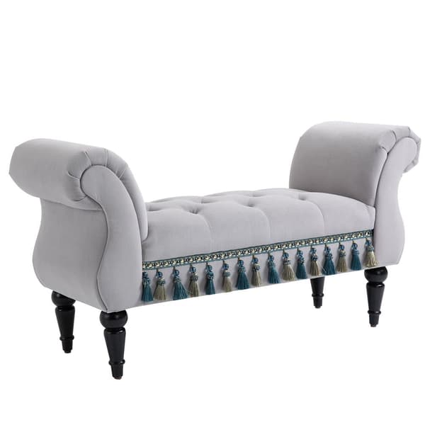 Luxus istuinpenkki Vintage 117 cm 150  kg Lightgrey