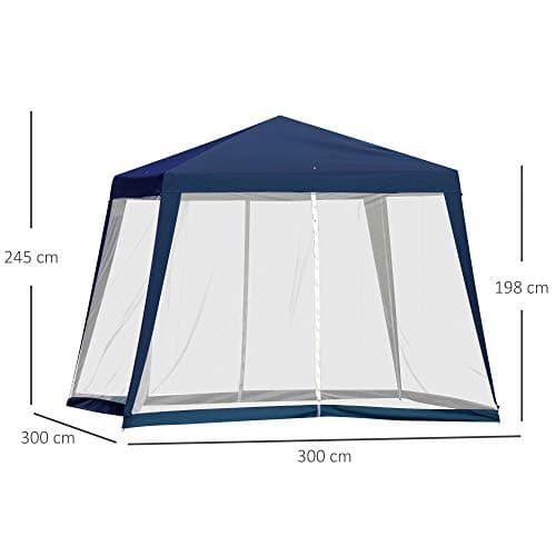 Paviljonki hyttysverkolla 3 x 3 m