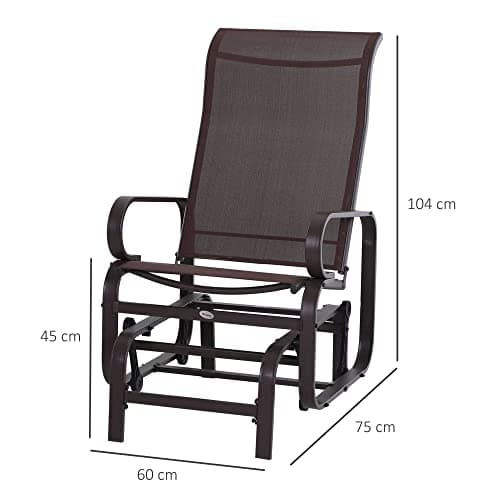 Keinutuoli Black puutarhaan