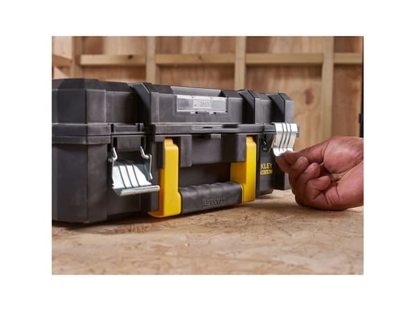 Stanley FATMAX PRO-STACK, Verktøykasse (hard), Sort, Gult, 13,5 l, 30 kg, Hengsel, 340 mm