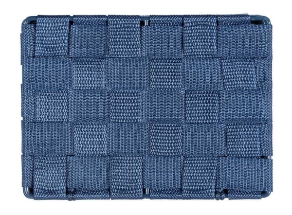 WENKO 23786100, Förvaringskorg, Blå, Rektangulär, Polyuretan (PU), Polyvinylklorid (PVC), Monokromatiskt, inomhus