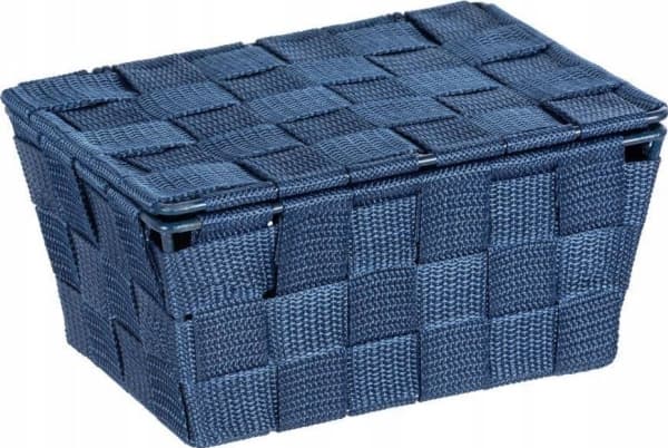 WENKO 23786100, Förvaringskorg, Blå, Rektangulär, Polyuretan (PU), Polyvinylklorid (PVC), Monokromatiskt, inomhus