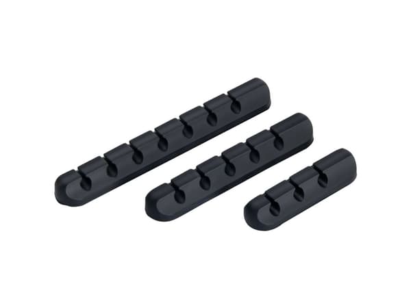 TRU COMPONENTS T24CA079 Kabelhållare Självhäftande TC-12888588 Samlings-Ø-område 6 mm (max) Svart 3 st