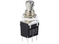Miniatyrbild 1 av 2: TRU COMPONENTS Tryckknapp DPDT med rakt stift TC-12193708 Brytström (max.): 4 A 1 del