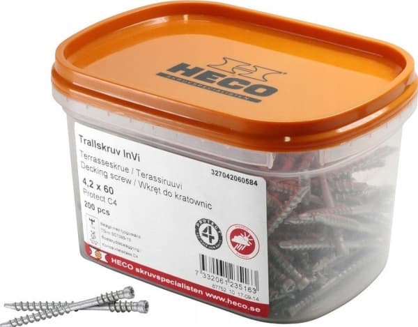 Heco Wood screws for terraces "HECO" 4.2x60 C4, 200 pcs.