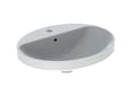 Miniatyrbilde 1 av 3: variform vask t/indb. oval 55x45 hvid