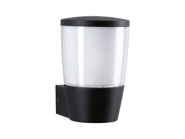 Paulmann Bako, Vegglys, Antrasitt, Aluminium, IP44, Inngang, Garage, Terrasse, III