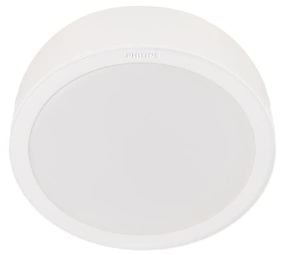Surface LED panel PHILIPS MESON, 23.5W, 3000K, 1750lm, round f., white color, ø22.2xh4.2cm
