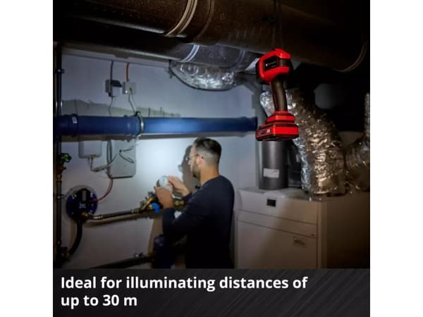 Einhell TC-CL 18/350 Li - Solo, LED, 495 g, musta, punainen, käsityövalo - SOLO