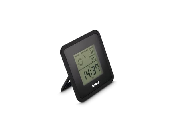 Hama Borneo, Black, Indoor hygrometer, Indoor thermometer, Hygrometer, F, °C
