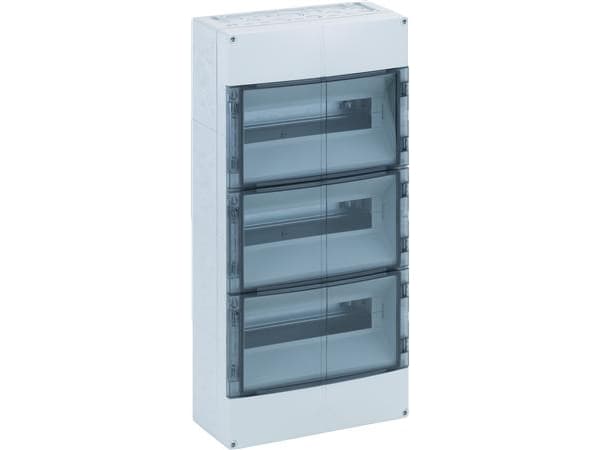 SPELSBERG Group Board AKE 36, 3x12 moduuliaKxSxK: 600x300x142 mmIP 65 polystyreeni, vaaleanharmaa RAL 7035