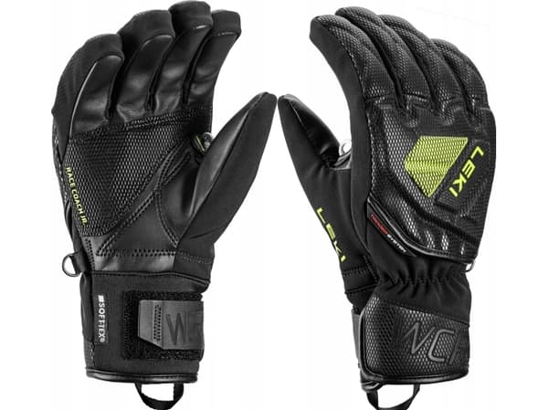 LEKI RĘKAWICE WCR C-Tech 3D Jr. black-lemon 7.0