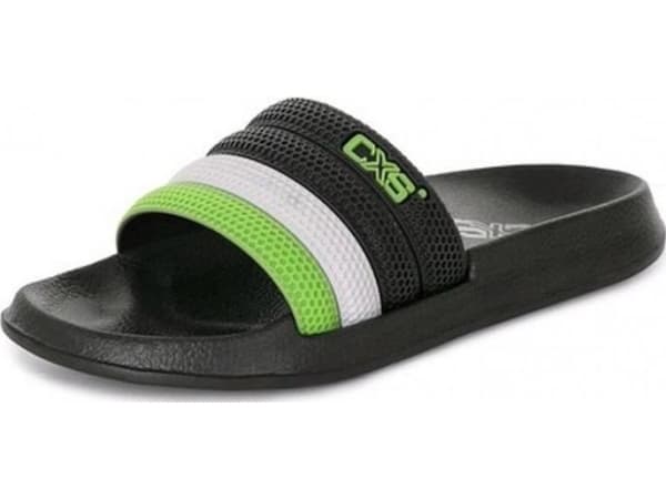 UN FLIP FLOPS GULF SVART-GRÖN CXS STORLEK 45