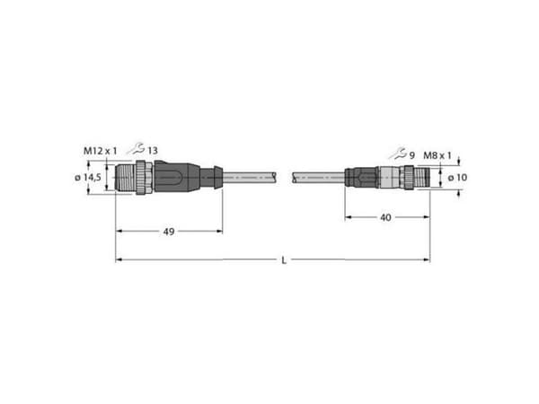Turck 6936514 Sensor-, ställdon-stik, 1 st