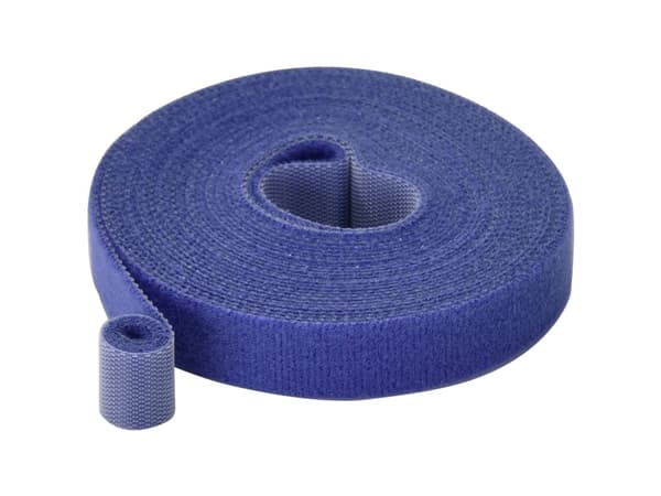 TRU COMPONENTS T24CA065 Tarranauha asennusta varten Staattinen tarranauha (P x L) 5 m x 15 mm Sininen 5 m