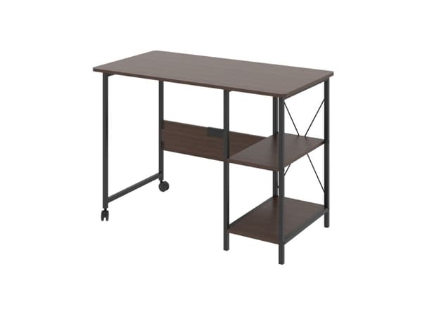 Maclean loft-taittopöytä, mitat: 107x55x75cm, max. - 150kg, kannella, väri tumma pähkinä, MC-411 B