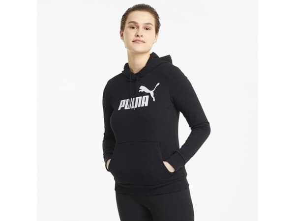 Blå dam Puma ESS Logo Hoodie TR juoda 586791 01 (M)