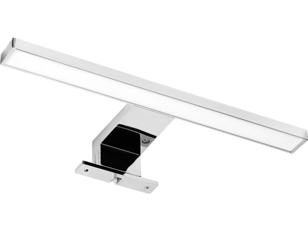 Vägglampa Orno NORTES LED 5W, lampa över spegel, 320lm, 4000K, längd 30 cm, plast, silver