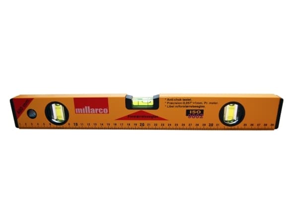 Work it by millarco ® vaterpas med 3-libeller 400 mm aluminium