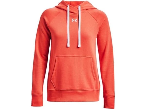 Under Armour Women's Rival Fleece HB Hoodie Orange 1356317 877