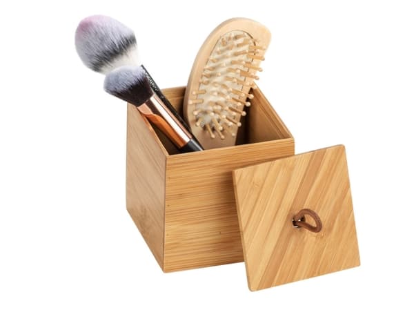 WENKO 23922100, Lager boks, Bamboo, firkant, Bamboo, Monokromatisk, Innendørs