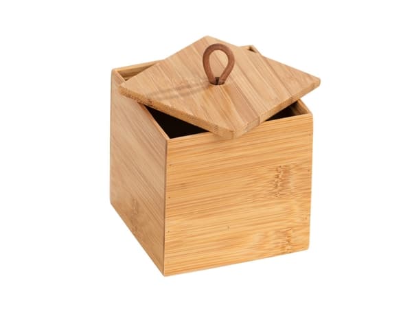 WENKO 23922100, Lager boks, Bamboo, firkant, Bamboo, Monokromatisk, Innendørs