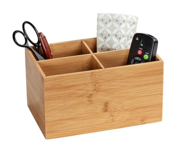 WENKO 23926100, Lager boks, Bamboo, Rektangulær, Bamboo, Monokromatisk, Innendørs