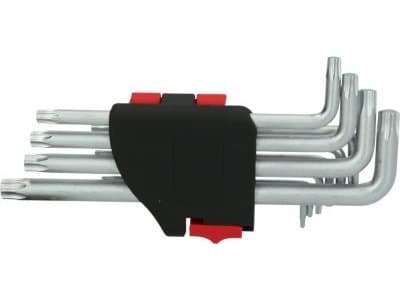 KS Tools 151.4880, Torxnyckel, Metallisk, Stål, Krom, 325 g, 10 styck