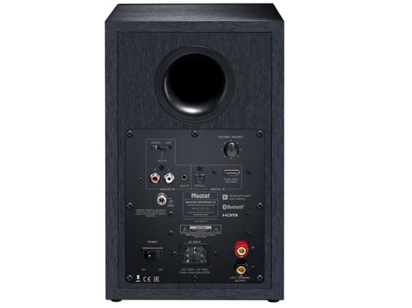 Magnat Monitor Reference 2A - Högtalare - trådlös - Bluetooth - 2-vägs - mattsvart, svart med struktur