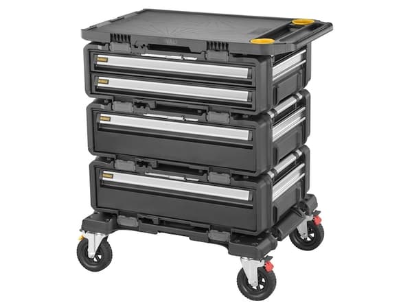 DeWALT DWST60510-1, Verktygslåda, Metall, Plast, Svart, Rostfritt stål, Gul, 1 styck