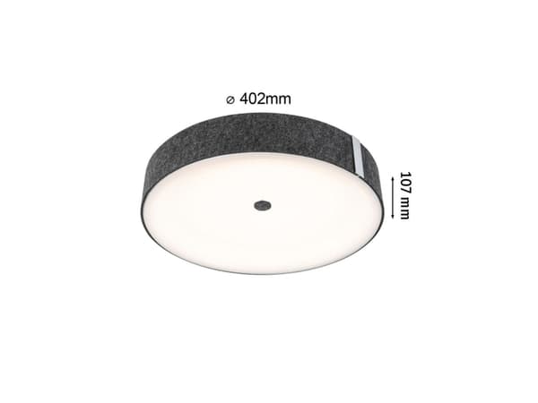 Paulmann 79994 Malika LED-kattovalaisin LED (RGB) 26 W Antrasiitti