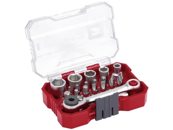 Einhell 49118683, 21 stykker, 25,4 / 4 mm (1 / 4"), Grå, 25 mm, 75 mm, 35 mm