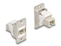 Miniatyrbilde 2 av 4: Delock - Modulinnlegg - panelmonterbar - SC - hvit, beige, sølv