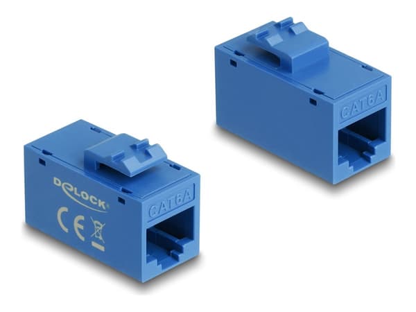 Delock - Modulär insättning - CAT 6a - UTP - RJ-45 - blå