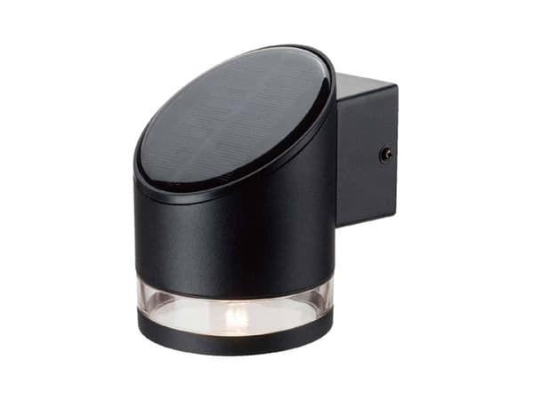 V-TAC VT-1138 10384 Solar vägglampa 1 W varmvit svart